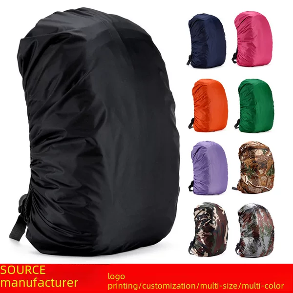 Factory direct backpack rain cover outdoor mountaineering bag bag rain cover waterproof cover wholesale can be 35-80 liters