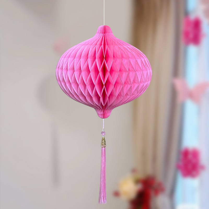 Bola de panal bola de papel columna boda compromiso decoración de aniversario escena de fondo papel pintado linterna colgante image 32
