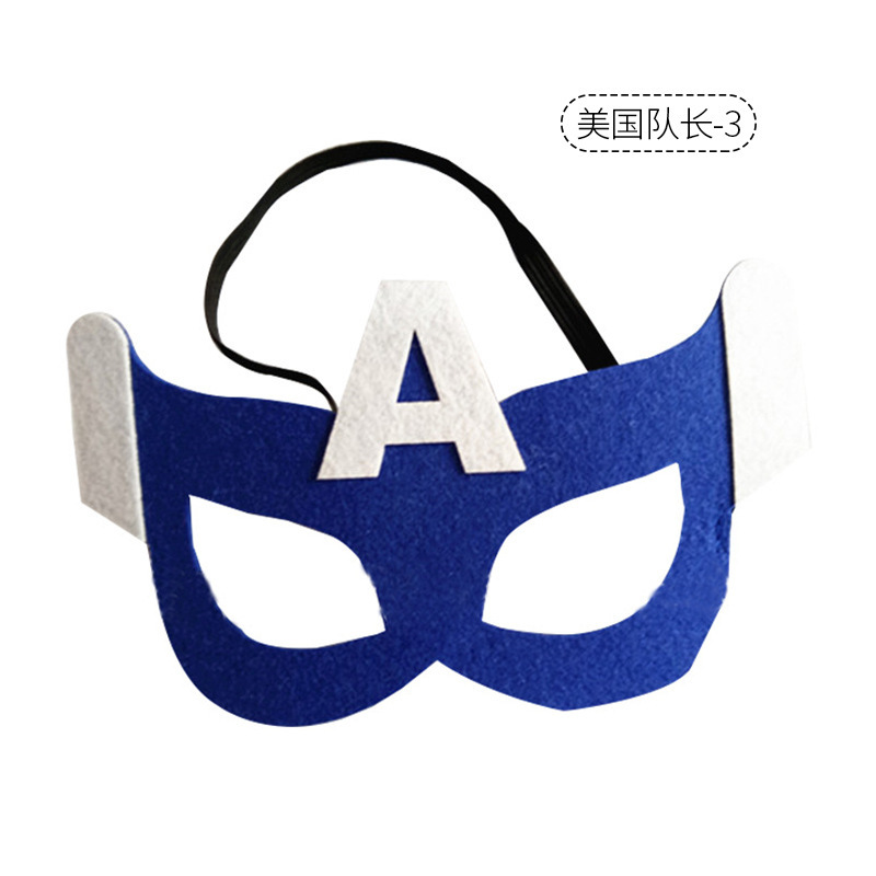 Creativa máscara de fieltro de Halloween máscara de ojos máscara de mascarada de Navidad niños máscara de anime de dibujos animados al por mayor