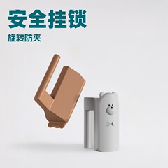 ドアを閉めるのを止めてシリカゲルを掛けます。子供はドアを挟むのを防ぎます。