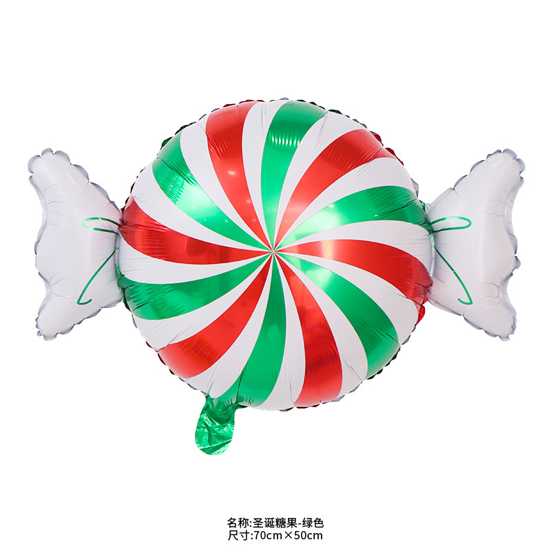 Decoración navideña globo de aluminio Día de Año Nuevo fiesta diseño de fondo ELK muñeco de nieve globo de árbol de Navidad al por mayor
