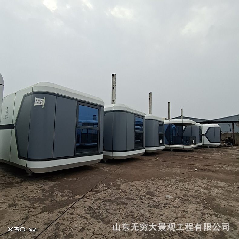 Contenedor de estilo moderno B & B apilados almacén de manzanas móvil B & B Hotel campamento Internet celebridad Cafetería