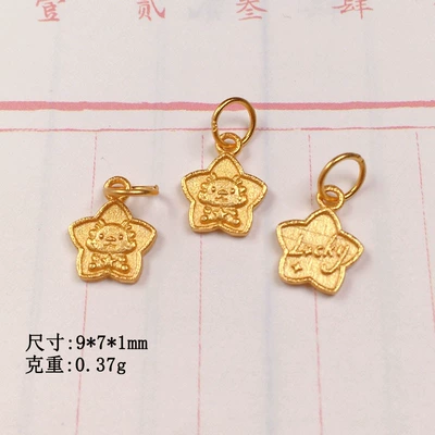 s925 silver gold-plated dragon fish Zərgərlik ara hissələri - lucky-dragon