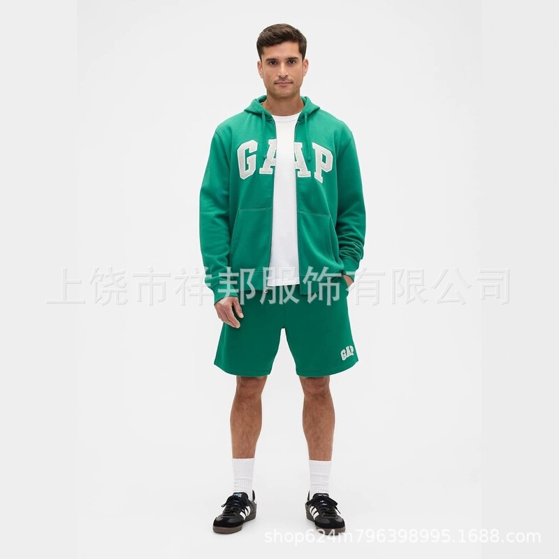 Spring and Autumn Hot-Selling Gap Printed Hooded Zipper Sweatshirt Set for Men, Casual Sports Shorts Two-Piece Set, Direct Supply from the Manufacturer Spring and Autumn Hot-Selling Gap Printed Hooded Zipper Sweatshirt Set for Men, Casual Sports Shorts Two-Piece Set, Direct Supply from the Manufacturer
