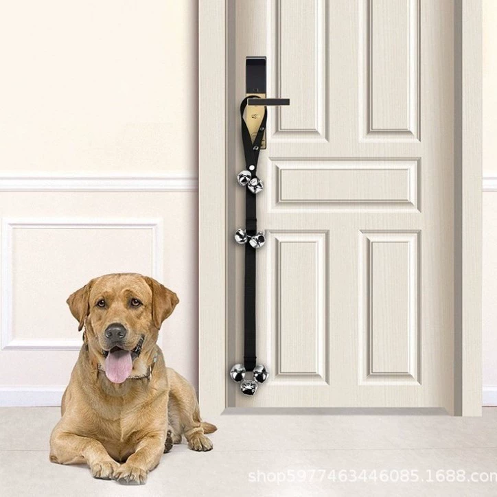 Новый стиль домашнее животное дверной веревки собаки дрессировка колокольчика шнурок кошки собаки выходят на веревку тревоги дрессировка собаки дразнить кошка веревки