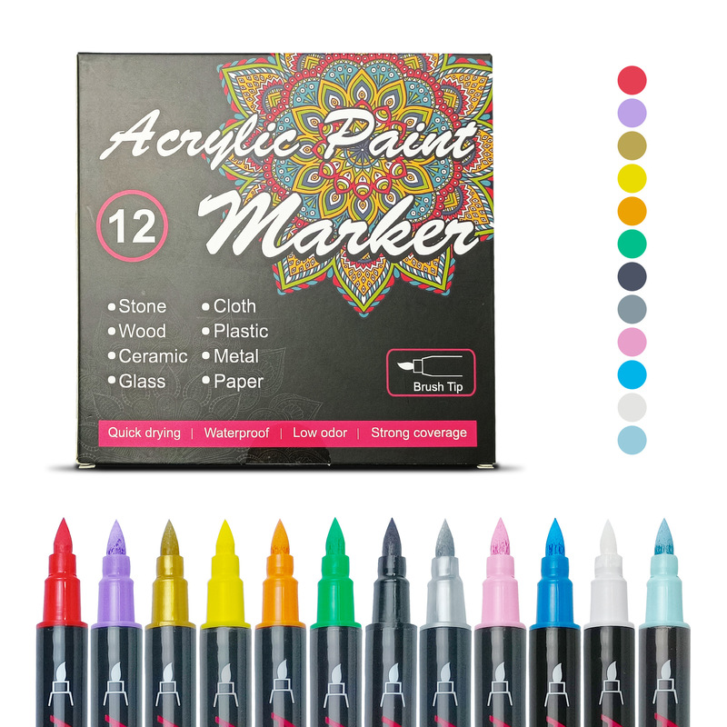 Body Painting Pen Temporary Tattoo Pen Wipe Tattoo Body Marker Pen DIY Water-based Skin Marker Pen