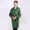 Dust -proof polyester cotton thick blue coat printing logo dirty gown warehouse logistics handling work service blue coat wholesale