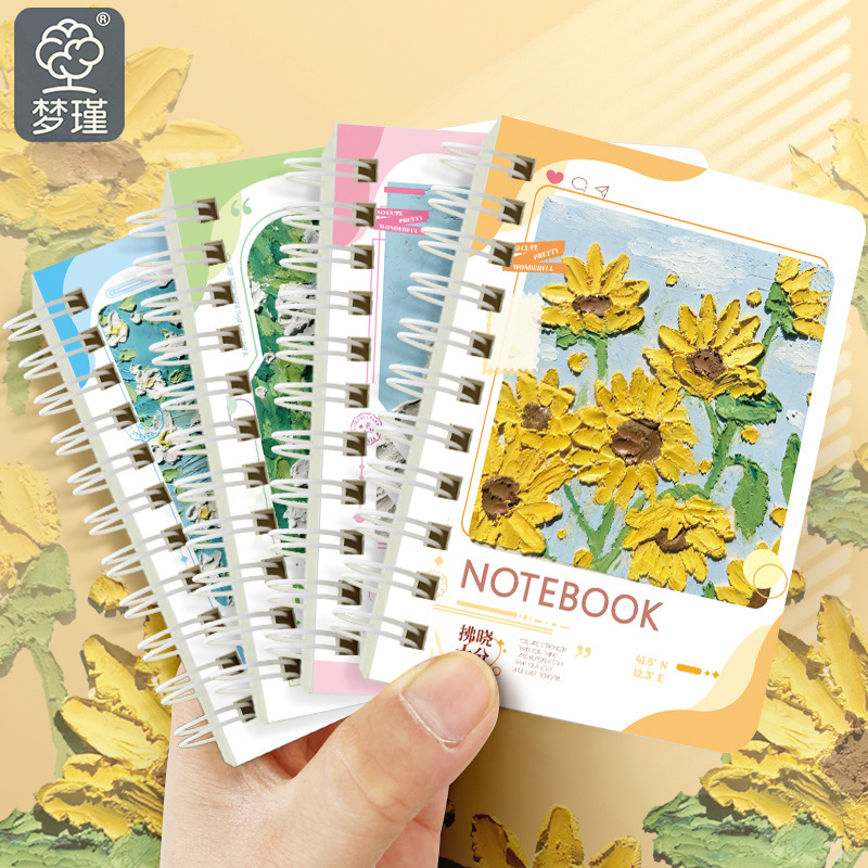 Exquisito libro de bobina linda mini niña corazón pequeño cuaderno portátil portátil libro de bolsillo libro de tareas