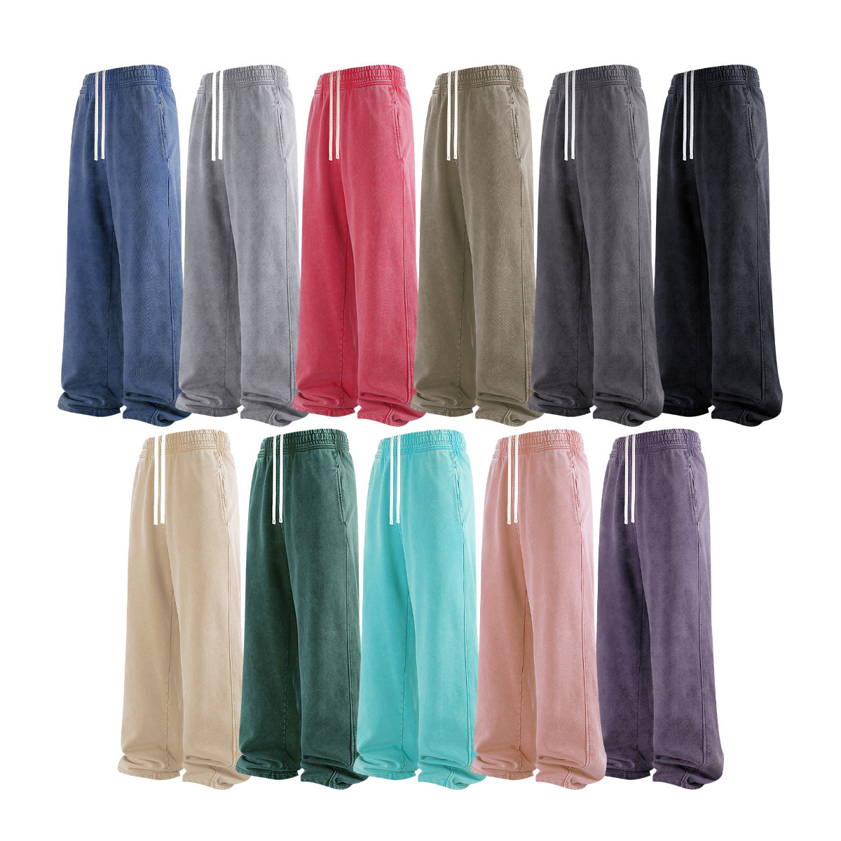 Chain tide hombre| Fuente de suministro de otoño y invierno 2025 nuevos pantalones de algodón para hombres retro lavado con agua para hacer pantalones rectos viejos para hombres