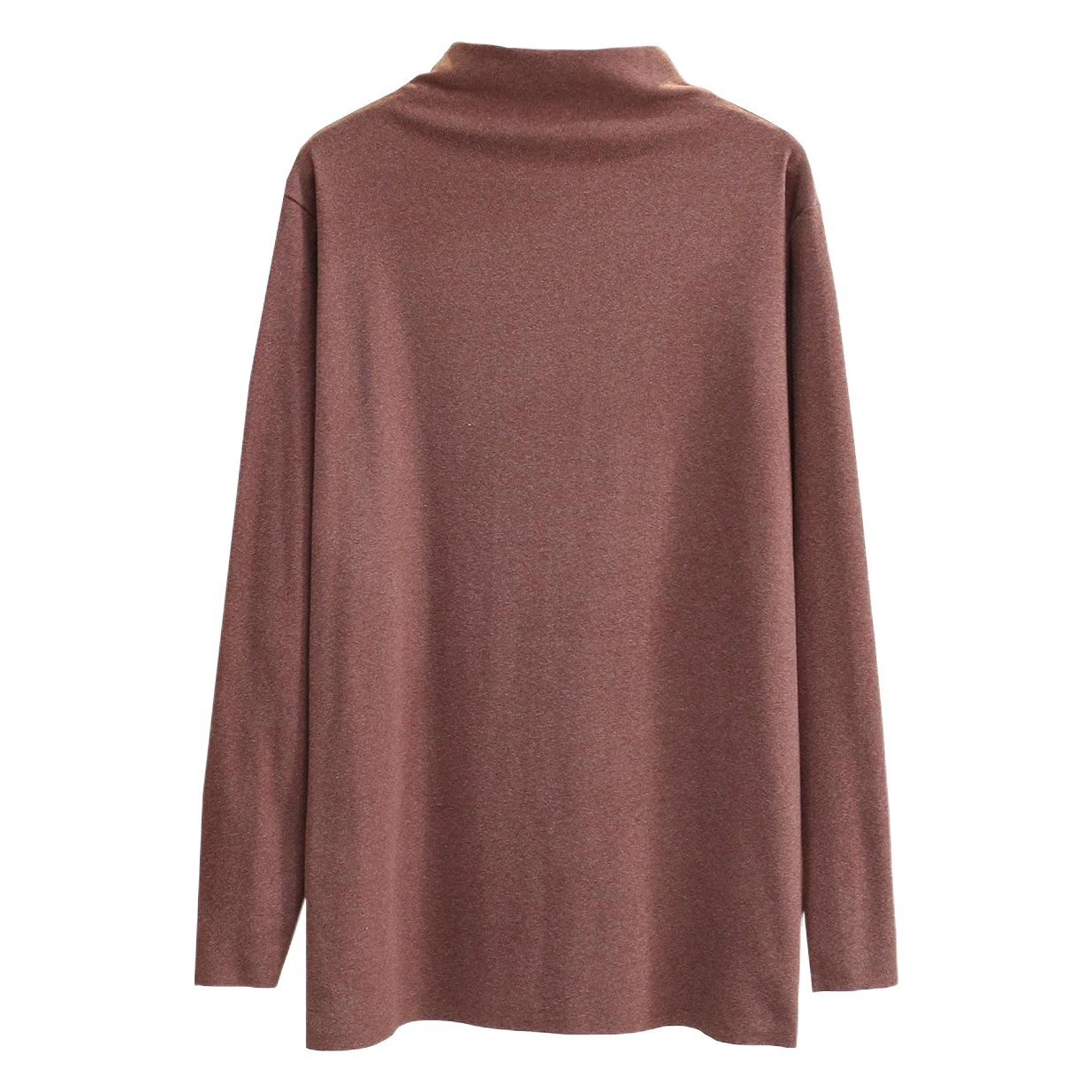 [Специально] осенне-зимняя Корейская версия 200 кг, облегающая бархатная Базовая рубашка с полувысоким воротником для полных девочек, Женская мода больших размеров 0159