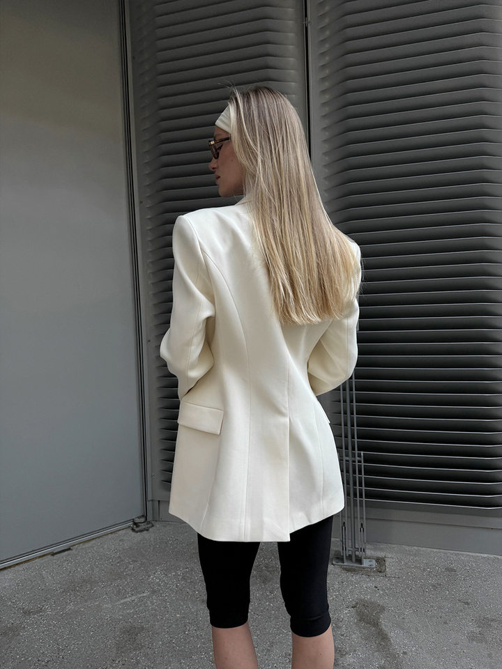 Áo vest nữ cổ chữ V dáng ôm eo tôn dáng, tay dài, phong cách công sở — Màu trắng, Màu đen, Màu đỏ rượu, màu nâu nhạt chi tiết 58