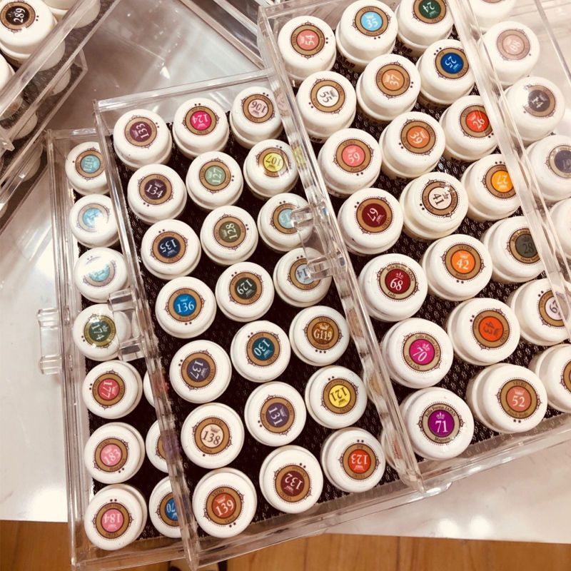 缶入りマニキュア接着剤収納ボックスマニキュアデスクトップマニキュア接着剤インターネット有名人アクリル透明多層芳香素|undefined
