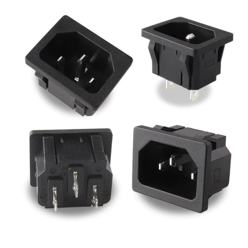 Brand hot selling Langzheng LZ-14 hollow copper card type AC power socket flame retardant and high temperature resistant