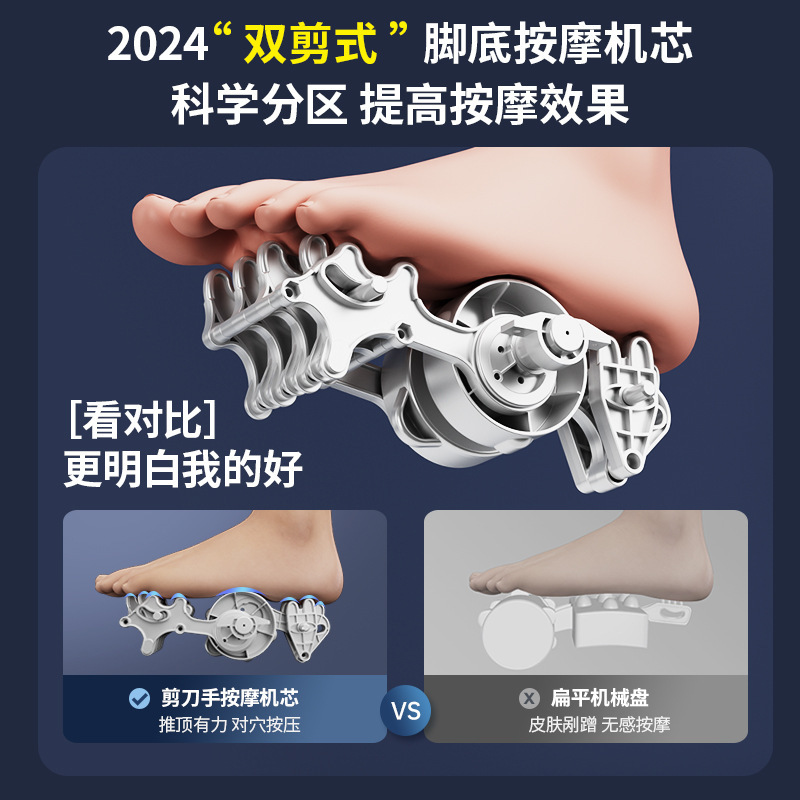 多功能触屏足疗机热敷全自动包裹揉捏脚部脚足底疗机25A全腿足浴|undefined