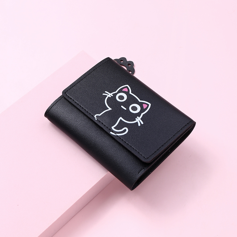 Women'S Gender Classic Style Style Square Shape Women's Animal Pu Leather Buckle Wallets