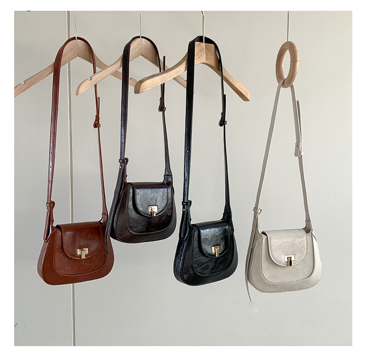 Version coréenne de la coque portable Meilad pour filles, housse à rabat avec boucle de niche, sac à bandoulière léger, sac à bandoulière en PU_voghion.com