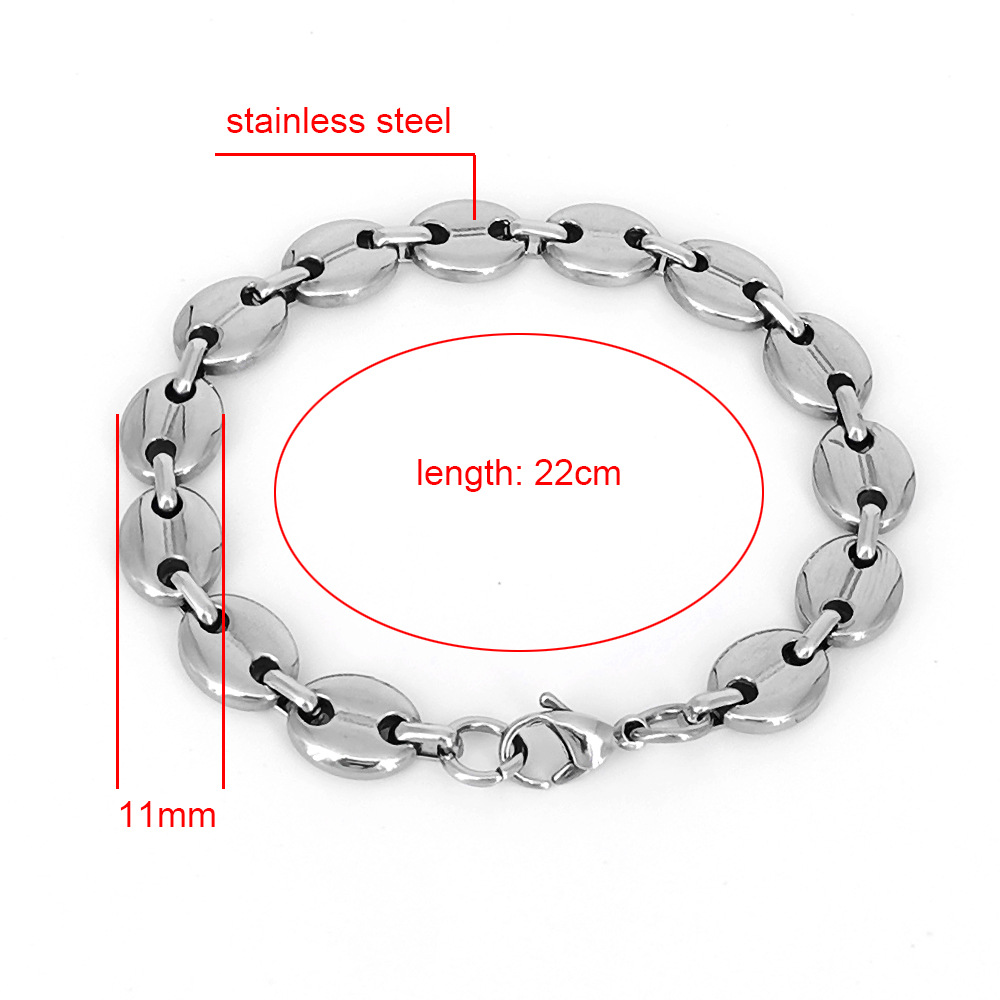 Fashion Titanium Steel No Inlaid Men'S Bracelets display picture 1
