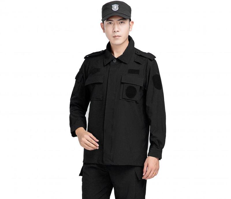 警備作業服 春秋スーツ 財産勤務長袖警備服 夏半袖スーツ 速乾性|undefined