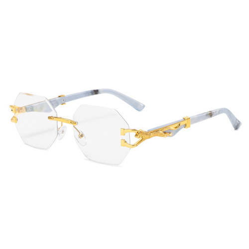 Stylish Retro Wood-Grain Leopard-Print Sunglasses with Men's Frame – Casual Street-Style Sun Glasses Featuring a Sleek Leopard Design