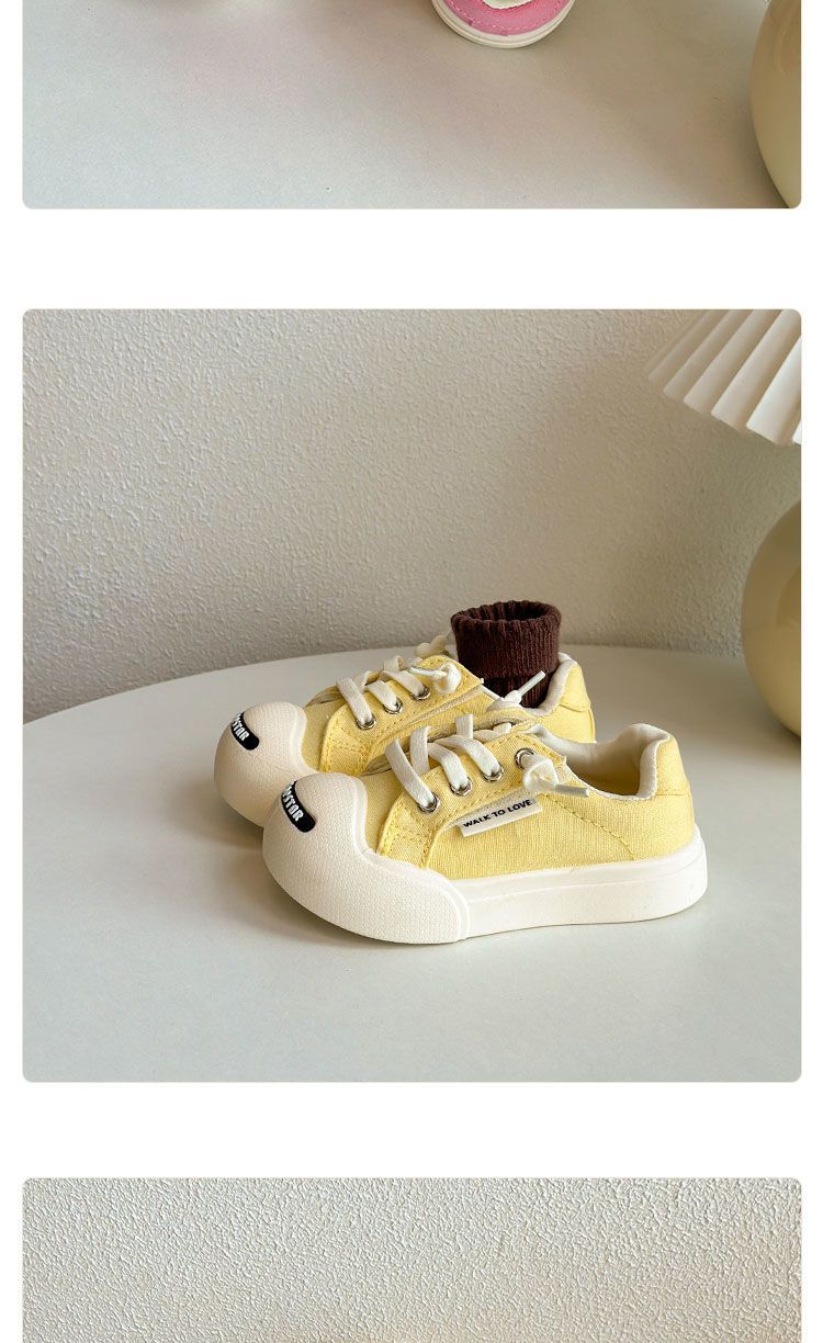 Tongku Rabbit Children's Ugly and Cute Canvas Shoes Spring and Autumn Boys' and Girls' Velcro Board Shoes Korean Version_voghion.com