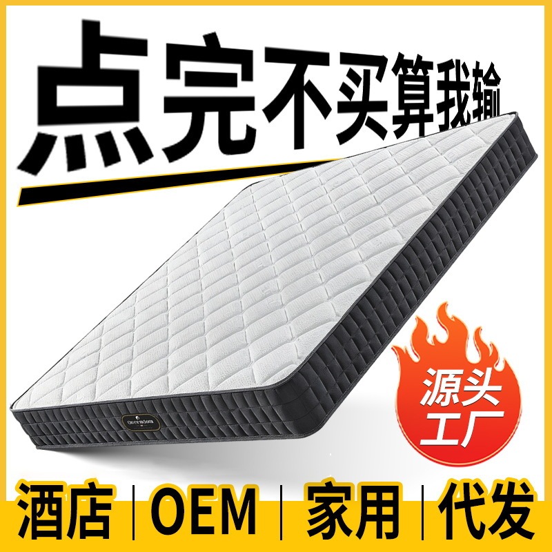 Latex Mattress Hotel Homestay Simmons Spring Mattress Home Rental Dormitory Coconut Palm Mattress Custom Size