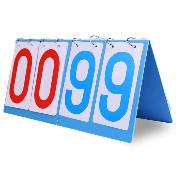 Multi-function Scoreboard Two-digit Three-digit Four-digit Flip Card Plastic Table Volleyball Table Tennis Flip Scoreboard
