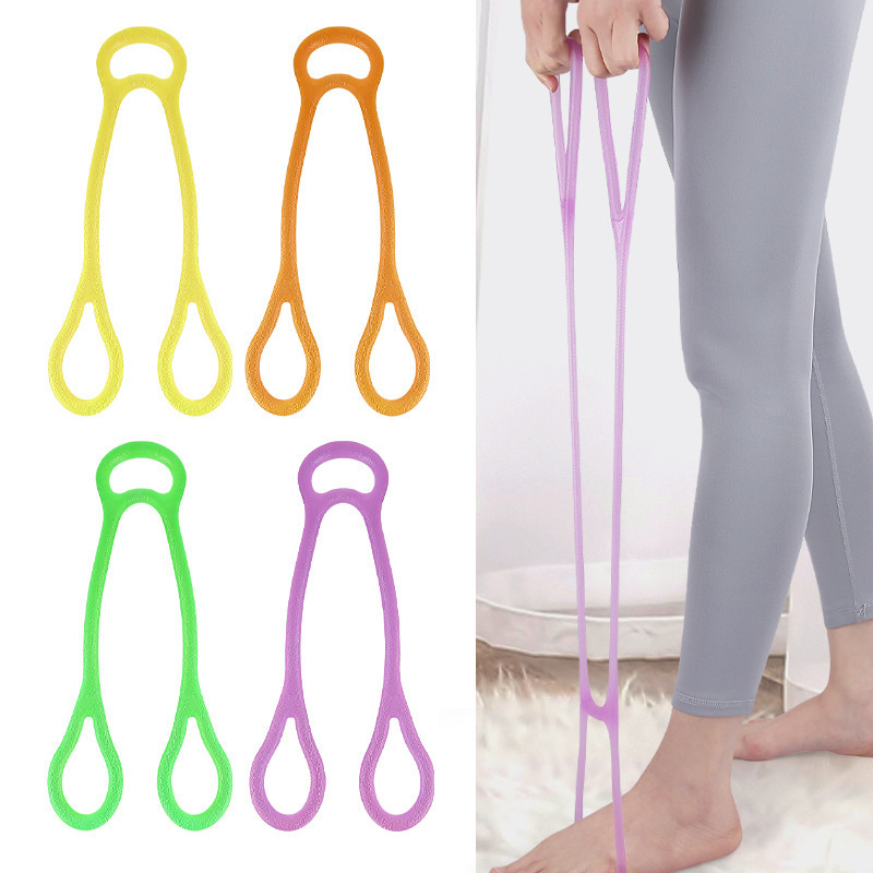 New three-ring tension rope soft rebound stretch open shoulder beauty back Fitness shaping yoga auxiliary tension belt