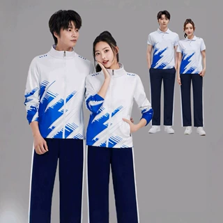定制春秋校服三件套装休闲男女情侣运动服运动会出场服装厂家直销
