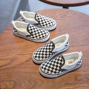 Slip-on Children's Canvas Shoes 2022 Summer New Style Small and Large Children's Board Shoes Boys and Girls Korean Style Baby Parent Shoes