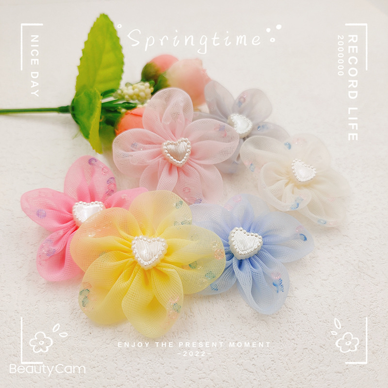 Summer solid color hair accessory pearl