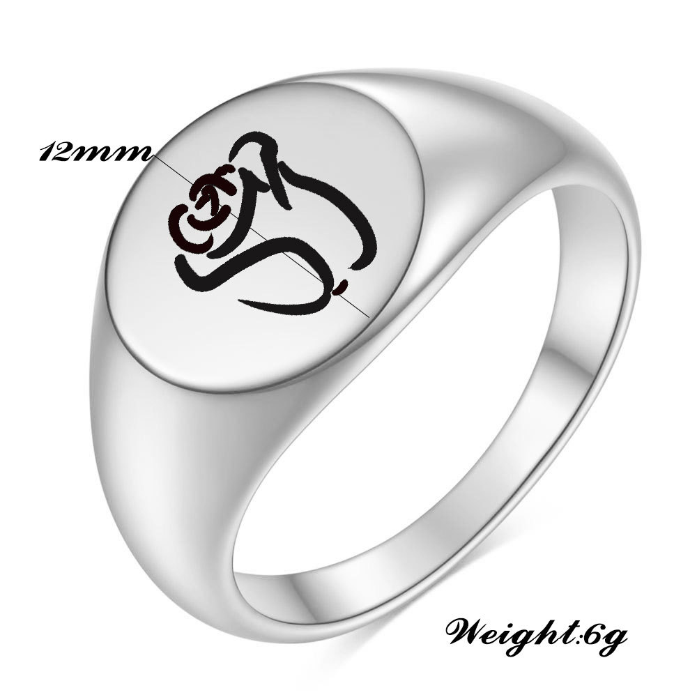 Romantic Rose Titanium Steel Plating Rings