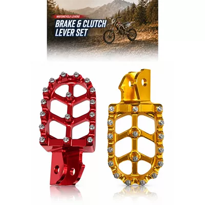 Suitable for off-road motorcycle modification, SURRON aluminum alloy footrests with studs, CNC-machined, exclusively for cross-border sales