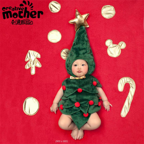 Children's photography clothing, studio theme 100th day photo props clothes, infant 100th day half-year baby creative clothing