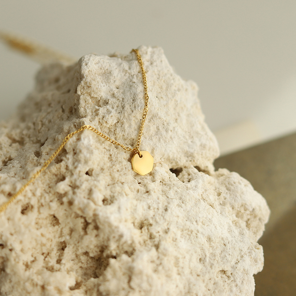 Linglang Simple Layered Necklace Chain 18K Gold Plated Necklace Layering Necklace Stacked Jewelry for Women