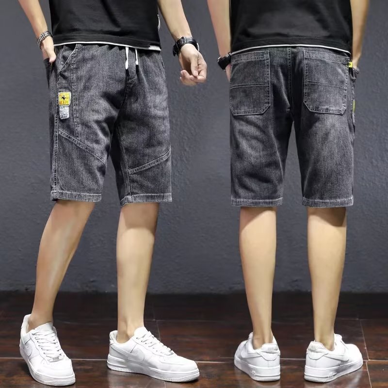 American Jeans Men's Shorts Summer Loose Outer Wear plus size Casual Pants Youth Thin Sports Cropped Pants