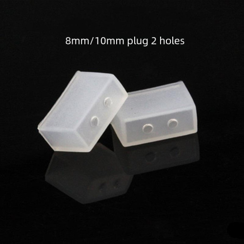 LED Strip Accessories Silicone End Cap 2835/5050 LED 8mm/10mm Wide LED Tube Light Strip Tail Plug