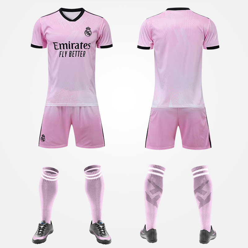 2022ワールドカップクラブサッカー服男女成人子供服セットカスタム印刷メッシcロサッカー服