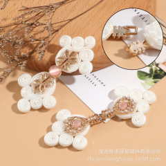 National style metal interlocking buttons set dressy Chinese qipao fashion buttons high-end retro light luxury hook fasteners