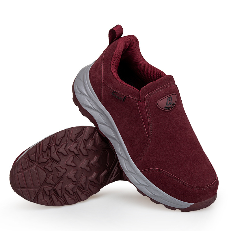 Zapatos de madres de mediana edad primavera y otoño zapatos de mujer ligeros planos 2024 zapatos de suela suave transpirables y resistentes al desgaste