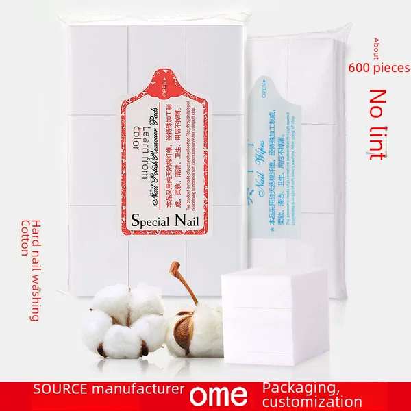 Nail towel nail washing cotton hard lint-free scrub clean nail floating glue soft nail removal cotton towel factory outlet