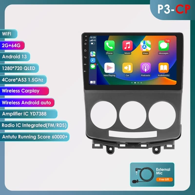 9-inch suitable for Mazda 5 DVD Navigation - wifi-version-quad-core-2-64g-with-carplay-9inch-suitable-for-05-10-mazda-5