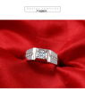 Fashionable jewelry, diamond wedding ring, accessory, silver 925 sample, micro incrustation
