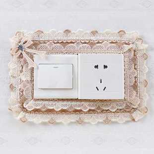 Xiangxinhui Fabric Switch Sticker Protective Cover Pastoral Household Switch Wall Sticker Simple Modern Living Room Wall Socket