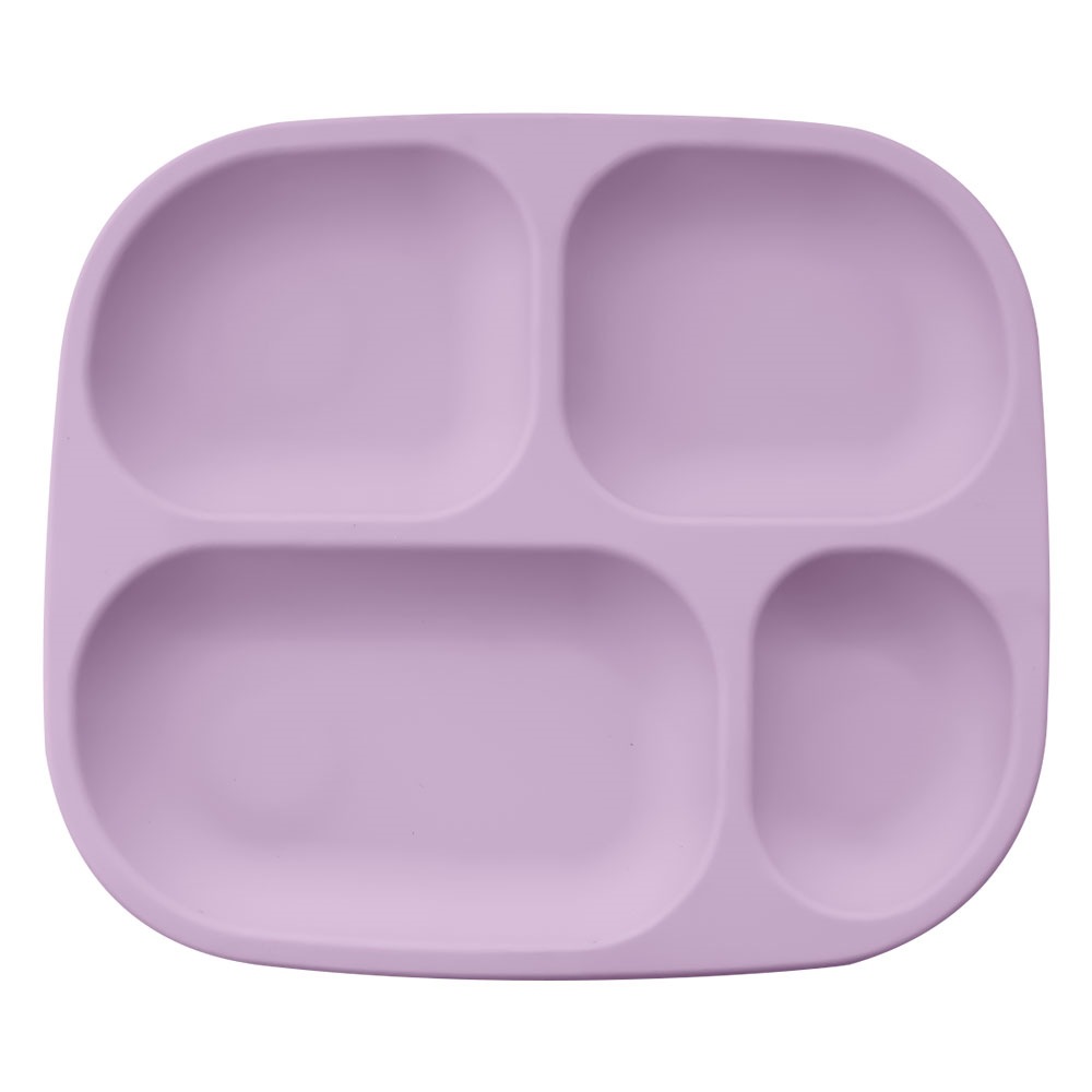 연한 보라색 원형 그리드 플레이트