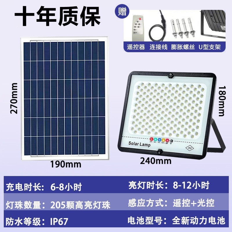 Luz solar especial transfronteriza, luz de jardín exterior, luz solar doméstica, luz solar impermeable, luz solar exterior