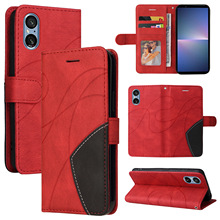 适用于华为P70手机皮套 三星Xcover7双色拼接磨砂插卡钱包保护套