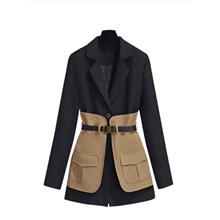 I 30766 Belted Sleeves Dress �����B��ȹ ���R�d�W���羳
