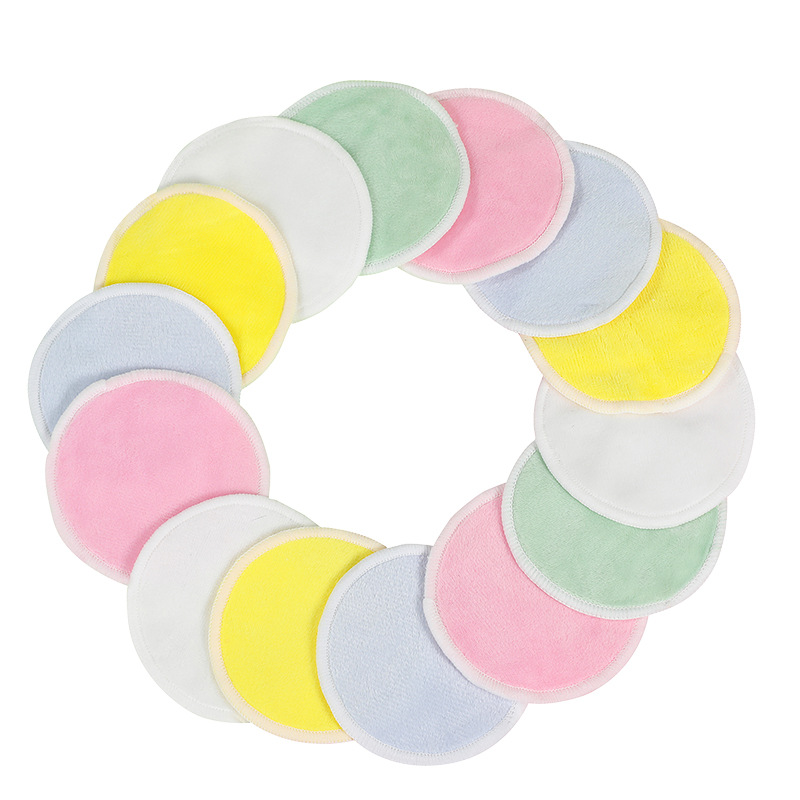 Removedor de maquillaje de terciopelo removedor de maquillaje de fibra de bambú removedor de maquillaje de algodón de bambú almohadilla de maquillaje removedor de maquillaje de algodón al por mayor