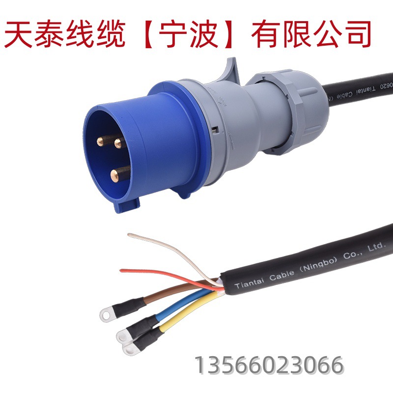 新能源电动汽车充电桩插头电源线32A/7KW可调节预约便携式充电桩