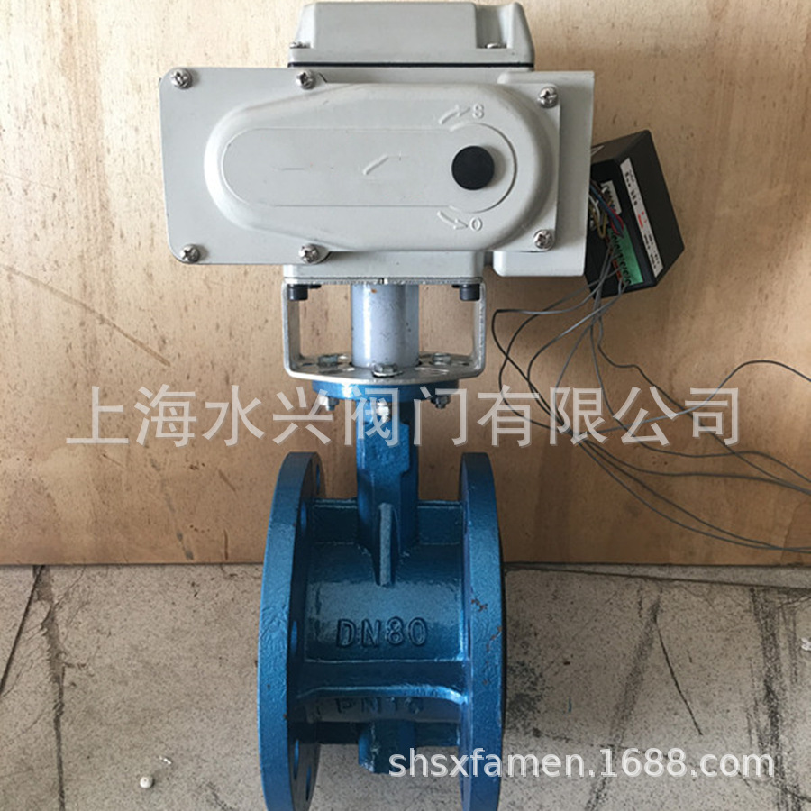 D941X-16-DN100精小型电动蝶阀 双法兰电动蝶阀 软密封电动蝶阀